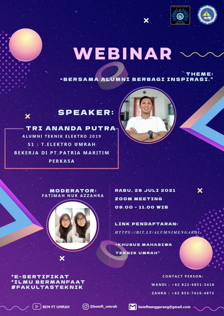 Ayo Ikuti Webinar BEM FT: Alumni Mengabdi