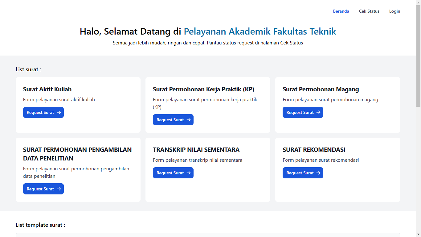 Read more about the article Meningkatkan Kualitas Pelayanan : FTTK UMRAH Membuka Portal Layanan Online Pengajuan Akademik untuk Mahasiswa