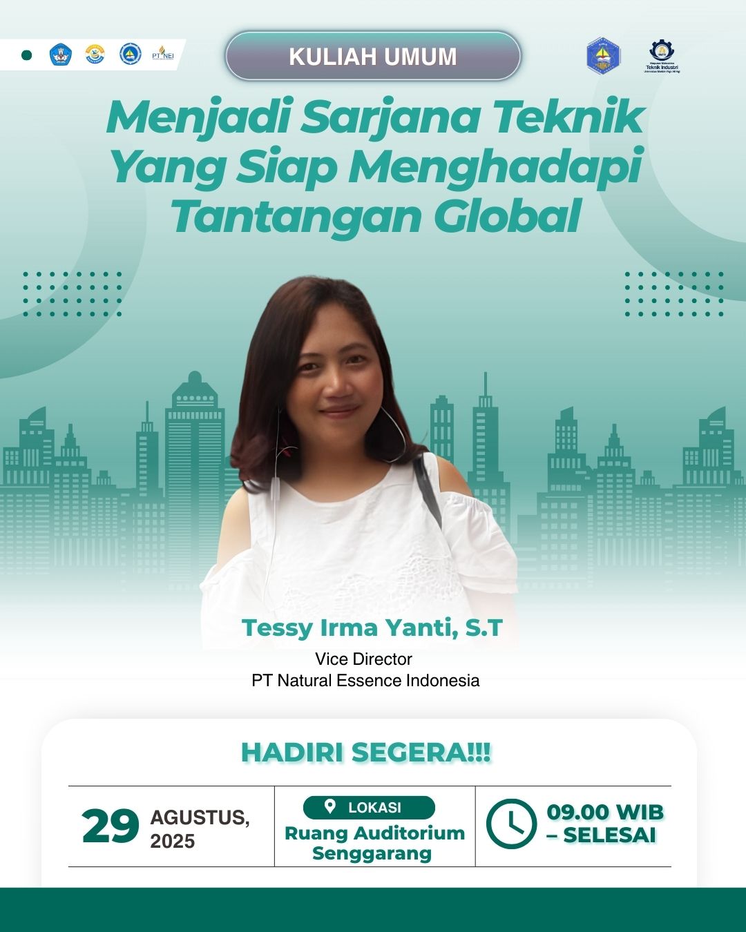 Read more about the article Link and Match Kampus–Industri: Kuliah Umum FTTK UMRAH bersama PT Natural Essence Indonesia