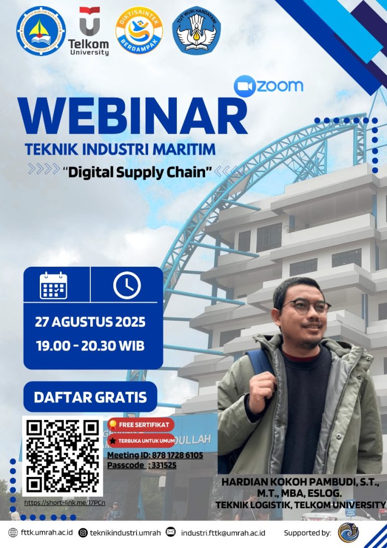 FTTK UMRAH Selenggarakan Webinar “Digital Supply Chain” bersama Telkom University